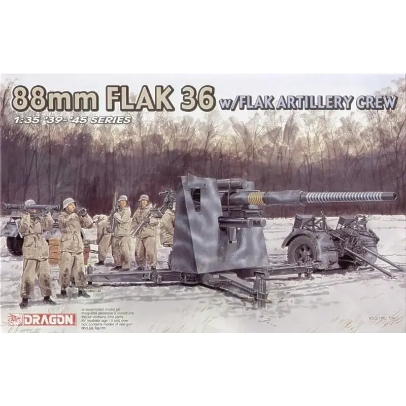 88mm Flak 36 with crew Schaalmodel Gereduceerde Prijs