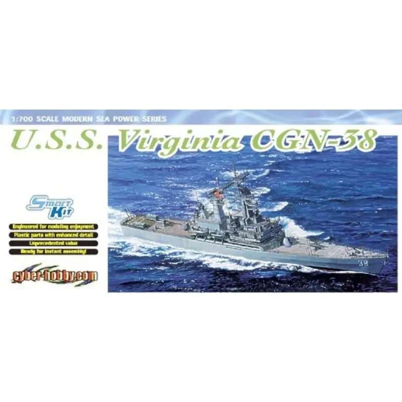 Must-Have USS Virginia (CGN-38) Nuclear-powered Guided Missile Cruiser Schaalmodel