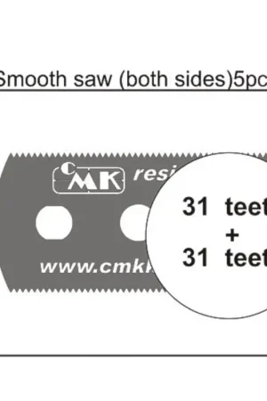 Smooth saw (both sides) x 5 Koop Online