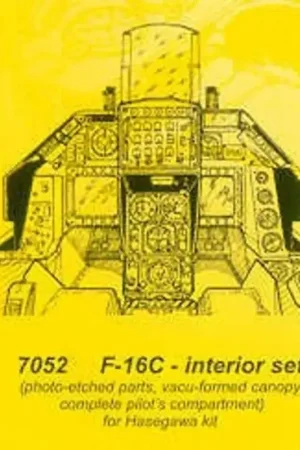 Lockheed Martin F-16C interior (toebehoren voor modelbouwsets van Hasegawa) Accessoire Express Levering