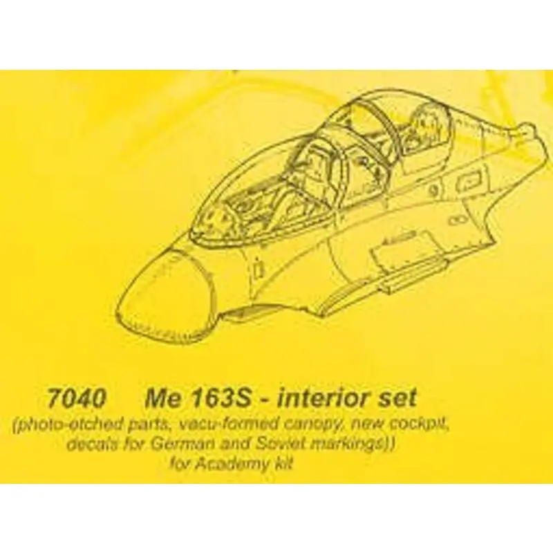 Messerschmitt Me 163S conversion (toebehoren voor modelbouwsets van Academy) Accessoire Lage Kosten