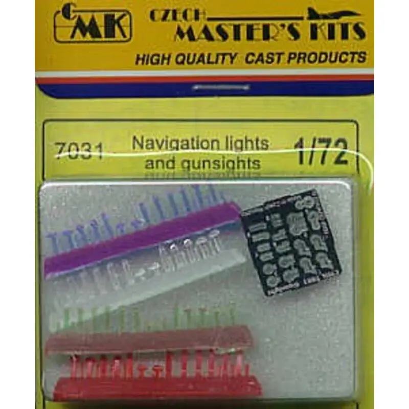 20 etched gunsights and 76 clear green red and blue navigation lights Accessoire Direct Verzonden