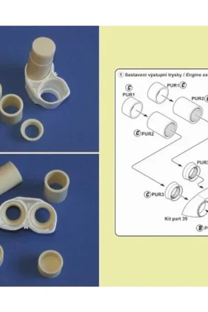 BAC TSR-2 Exhaust Nozzle Set (designed to be used for Airfix) Goedkoop