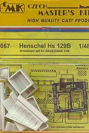 Henschel Hs 129B armament set (toebehoren voor modelbouwsets van Hasegawa) Accessoire Lage Kosten
