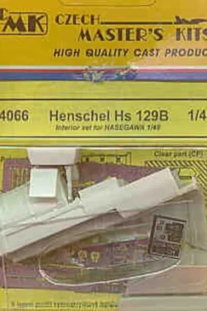 Henschel Hs 129 interior set (toebehoren voor modelbouwsets van Hasegawa) Accessoire Gereduceerde Prijs