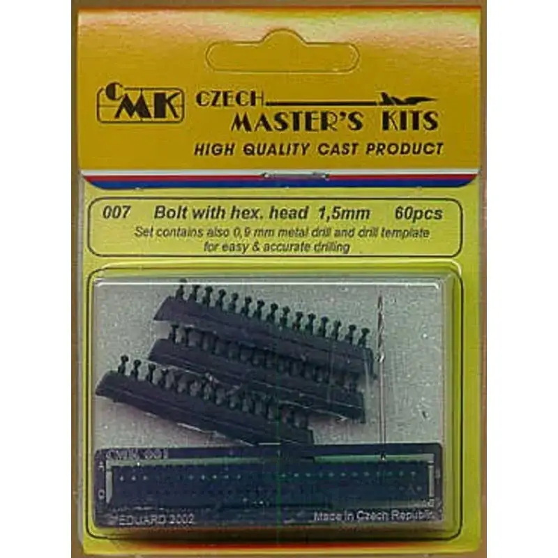 Bolt with hexagonal head 15mm x 60 inc 09mm drill & template Accessoire Nieuw