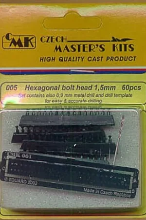 Hexagonal bolt head 15mm x 60 inc 09mm drill & template Accessoire Koop Online