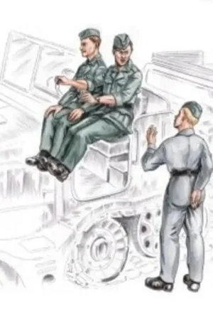 German driver & Personel for FAMO (3 figures) Figuren Bestel Nu