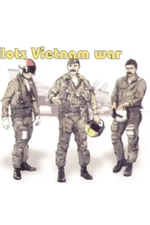 Premium US Pilots Vietnam x 3 all standing Figuren