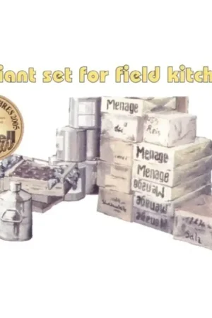 Field Kitchen provisions set. Could also be useful provisions for loading on to the U-Boat Type VIIc (toebehoren voor modelbouws Populair