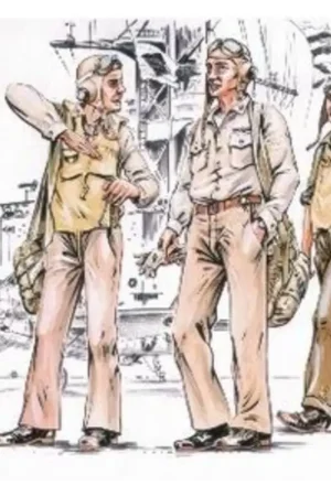 US Navy pilots WWII x 3 Figuren Actieprijs