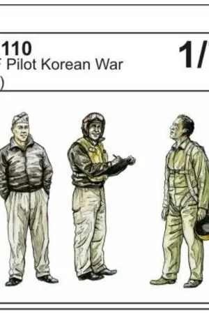 USAF Pilots Korean War x 3 Figuren Seizoensaanbieding