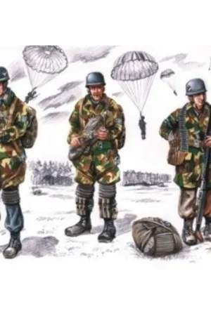Fallschirmjager WWII x 3 Figuren Speciale Aanbieding