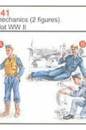 Beperkt Aanbod 2 RAF Mechanics & Pilot WWII Figuren