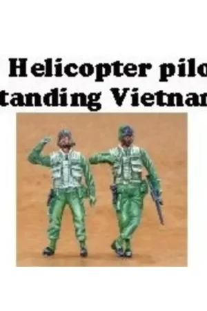 Goedkoop 2 x US Helicopter pilots Vietnam standing Figuren