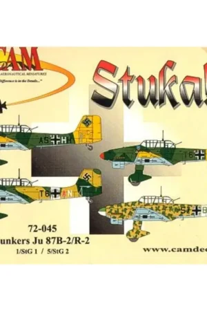 Sticker Junkers Ju 87B-2/R-2 Decal Beperkte Voorraad