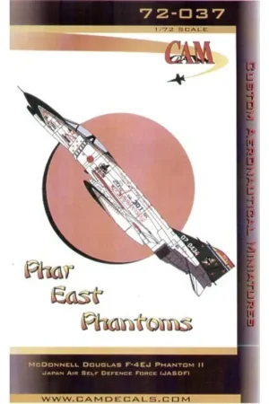 Sticker Phar East F-4EJ Phantoms Part 2. (1) JASDF 07-8434 301Squadron 5AW 20 Anniversary scheme 1994 with black fin and red/yel Shop Nu