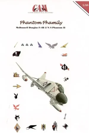 Sticker RF-4B Phantom/F-4J Phantom (2) RF-4B Phantom 157348 VMFP-3 RF/33 F-4J Phantom 157348 VMFA-312 DR/3 Populair