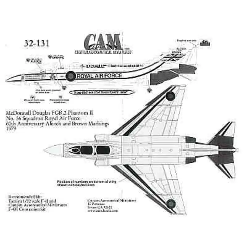Sticker F-4M Phantom. 60th Anniversary Alcock and Brown 1979 Transatlantic flight 3 sheet set Meest Verkocht