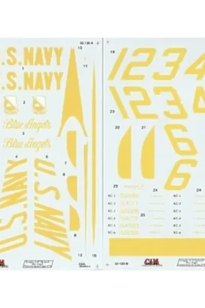 Koop Online Sticker Douglas A-4F Skyhawk Blue Angels Team 1 - 6. Includes serials and names for 1978 team