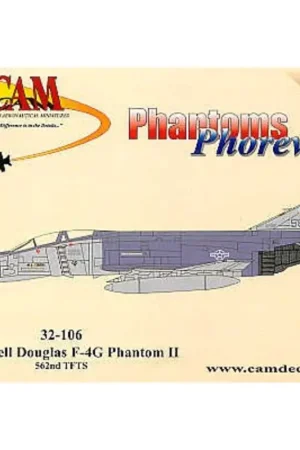 Finale Uitverkoop Sticker F-4G Wild Weasel (1) 69-292/WW 562TFTS/AMU neutral/gunship grey camo Decal