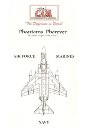Hoge Kwaliteit Sticker F-4J Phantom 153911 AJ/201 VMFA-333 Shamrocks USS America Decal