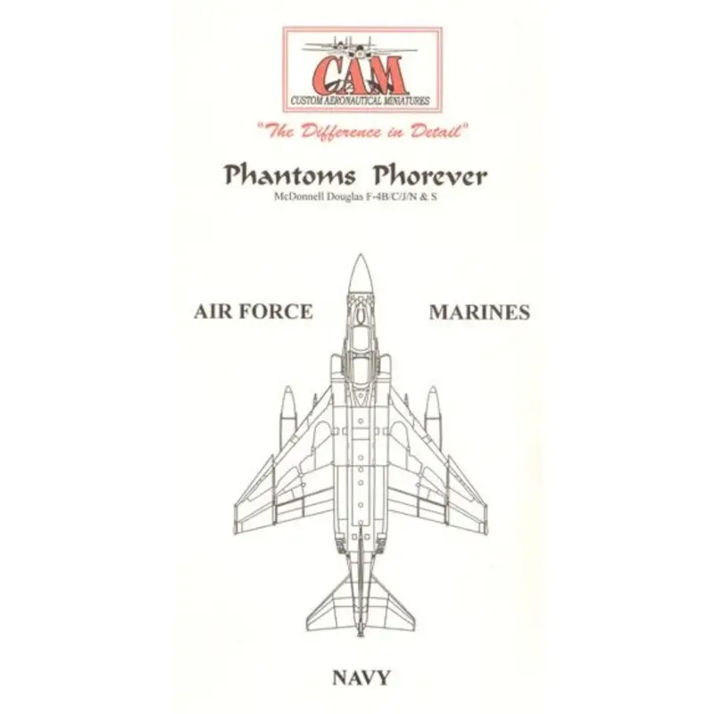 Hoge Kwaliteit Sticker F-4J Phantom 153911 AJ/201 VMFA-333 Shamrocks USS America Decal