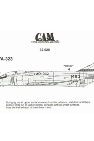 Express Levering Sticker F-4B Phantom 151463 WS/4 VMFA-323 Decal