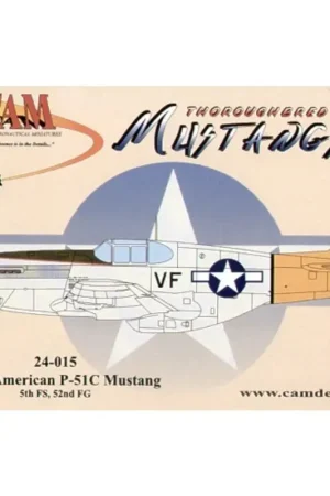 Sticker North American P-51C Mustang (1) 42-106750 VF-5 5FS/52FG Italy 1944 Decal Goedkoop