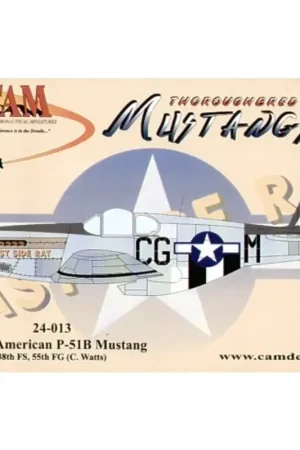 Goedkoop Sticker North American P-51B Mustang (1) CG-M 38FS/55FG Cecil R. Watts East Side Rat