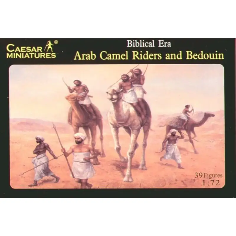 Biblical Era Arab Camels x 2 with riders and Bedouins Figuren Nieuw