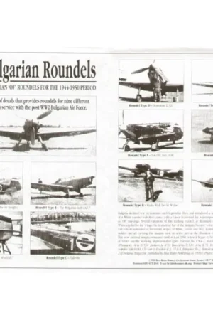 Rechtstreeks Van De Fabrikant Sticker Bulgarian Air Force ′OF′ National Insignia/Roundels 1944-50 Sizes for 7 aircraft types