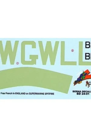 Sticker Supermarine Spitfire Mk.Vb Free French (Mouchotte BL803 GW-L 340 Squadron) Meest Verkocht