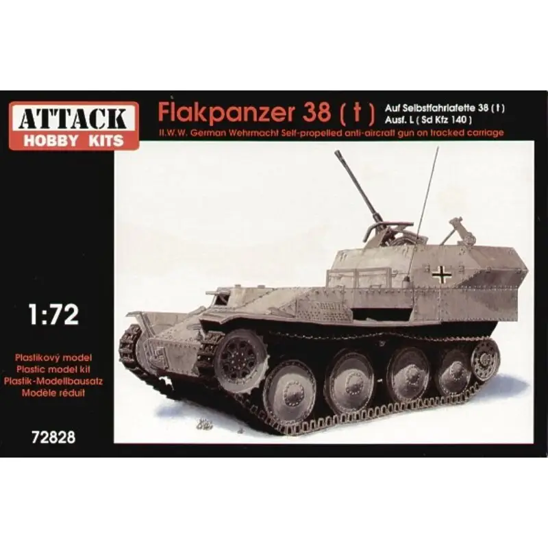 Superprijs Flakpanzer 38(t) Auf Selbstfahrlafette 38(t) Ausf.L Sd.Kfz.140 Schaalmodel