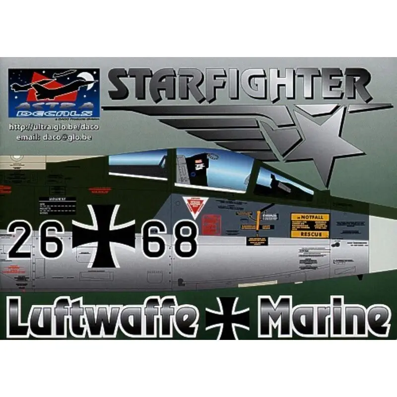 Hete Deal Sticker German Lockheed F-104G Starfighters decals the most researched decals ever. Containing over 1400 separate decals this se