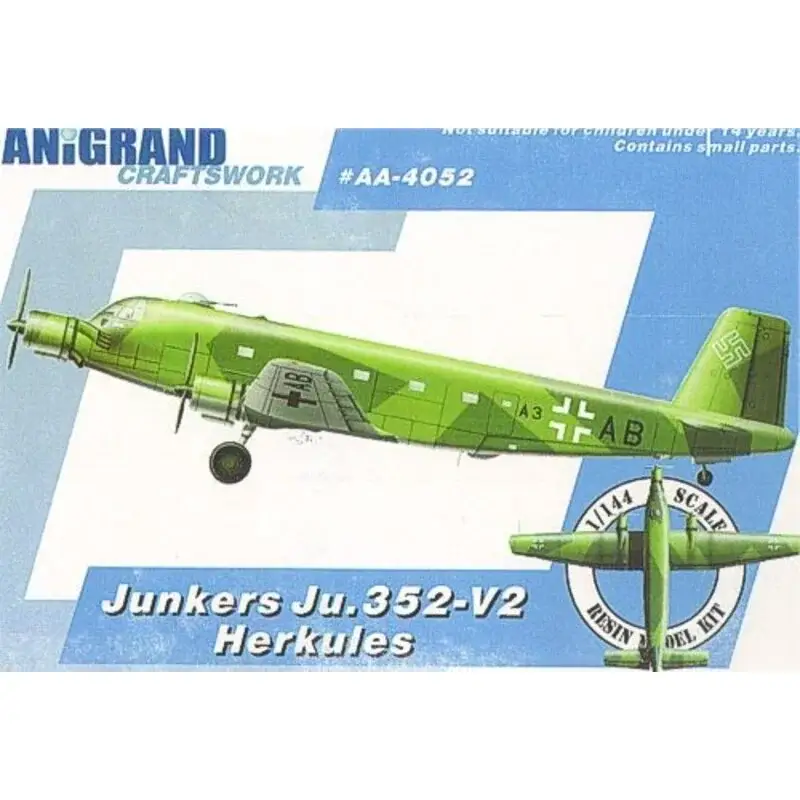 Merkproduct Junkers Ju 352V-2 Herkules. Includes bonus kits of the Flettner Fl 265 Blohm und Voss Bv 141B Messerschmitt Me 609 Focke Wulf Fw