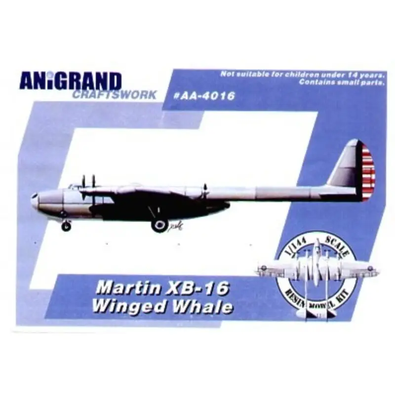 Finale Uitverkoop Martin XB-16 Winged whale dream design of 1930s. Also includes BONUS kits of the Grumman J2F-5 Duck Lockheed XP-49 Grumman XP-50