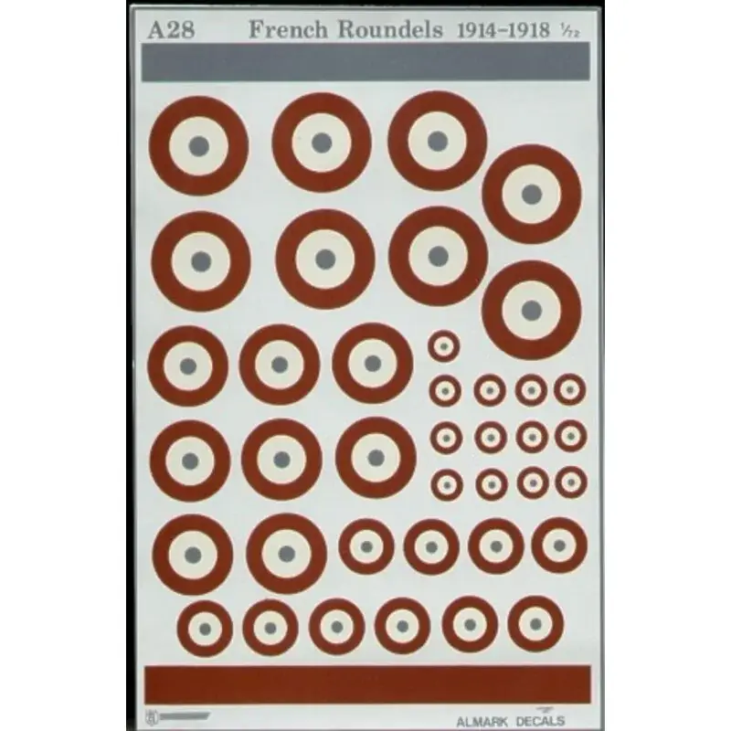 Goedkoop Sticker French WWI National Insignia/Roundels various sizes Decal
