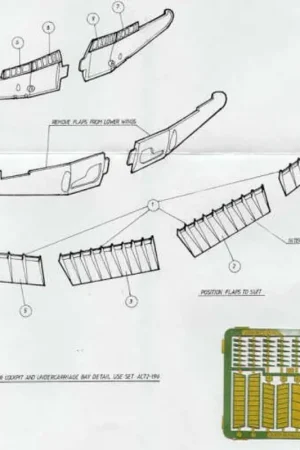 Beste Prijs Hawker Typhoon Flaps (toebehoren voor modelbouwsets van Airfix)