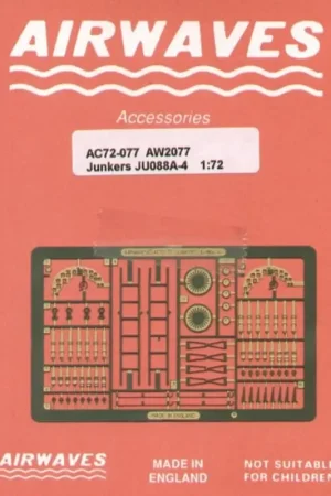 Re-released! Junkers Ju 88A-4 (toebehoren voor modelbouwsets van Italeri) Accessoire Direct Beschikbaar