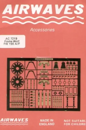 Focke Wulf Fw 190A-8 (toebehoren voor modelbouwsets van Italeri) Accessoire Nieuw