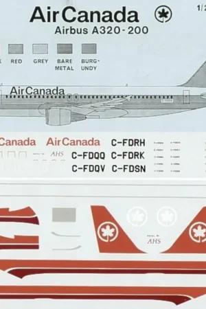 Express Levering Sticker Airbus A320-200 Air Canada Decal