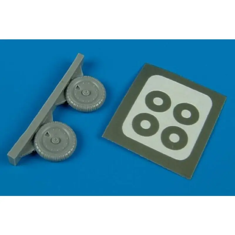 Focke Wulf Fw 190A-5/Focke Wulf Fw 190A-9 wheels & paint masks (toebehoren voor modelbouwsets van Hasegawa MPM and SMER A-5 kits Lage Kosten