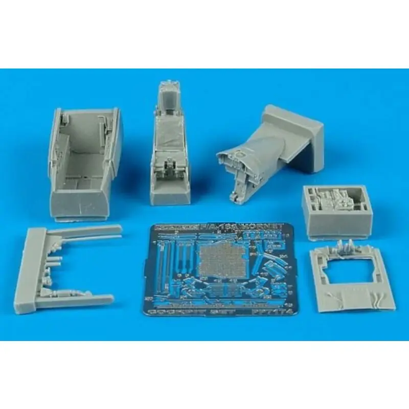 McDonnell Douglas F/A-18A Hornet cockpit (toebehoren voor modelbouwsets van Hasegawa) Exclusieve Aanbieding