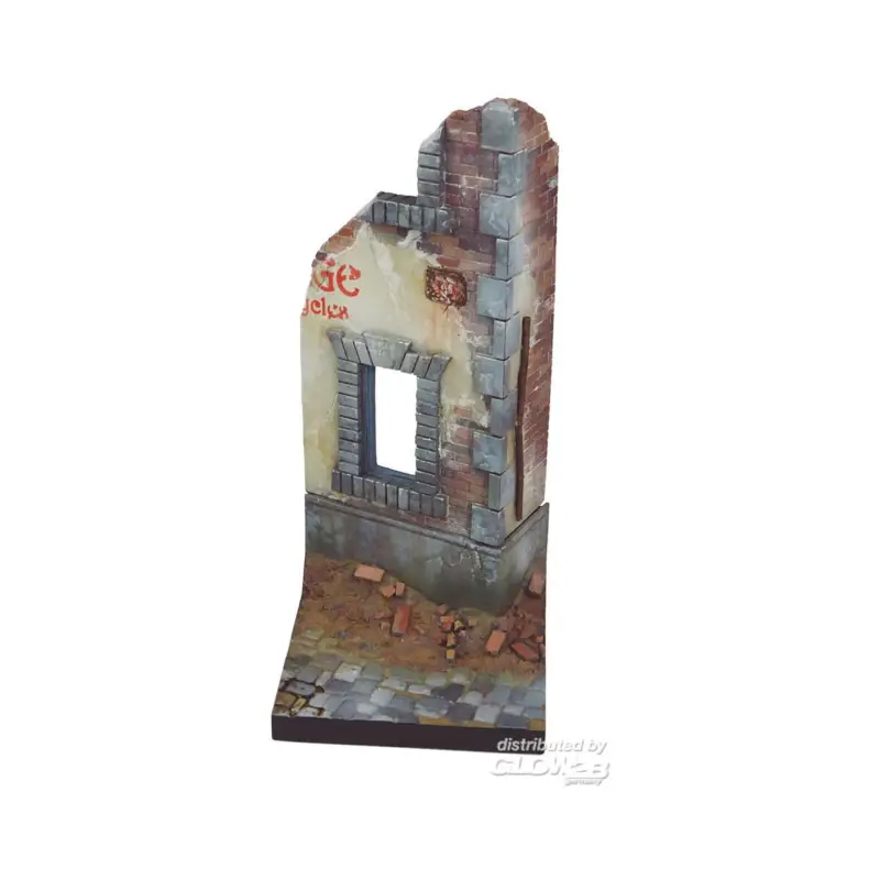 Laatste Versie Vallejo Scenics: Ruined Street Corner 7 x 7 cm