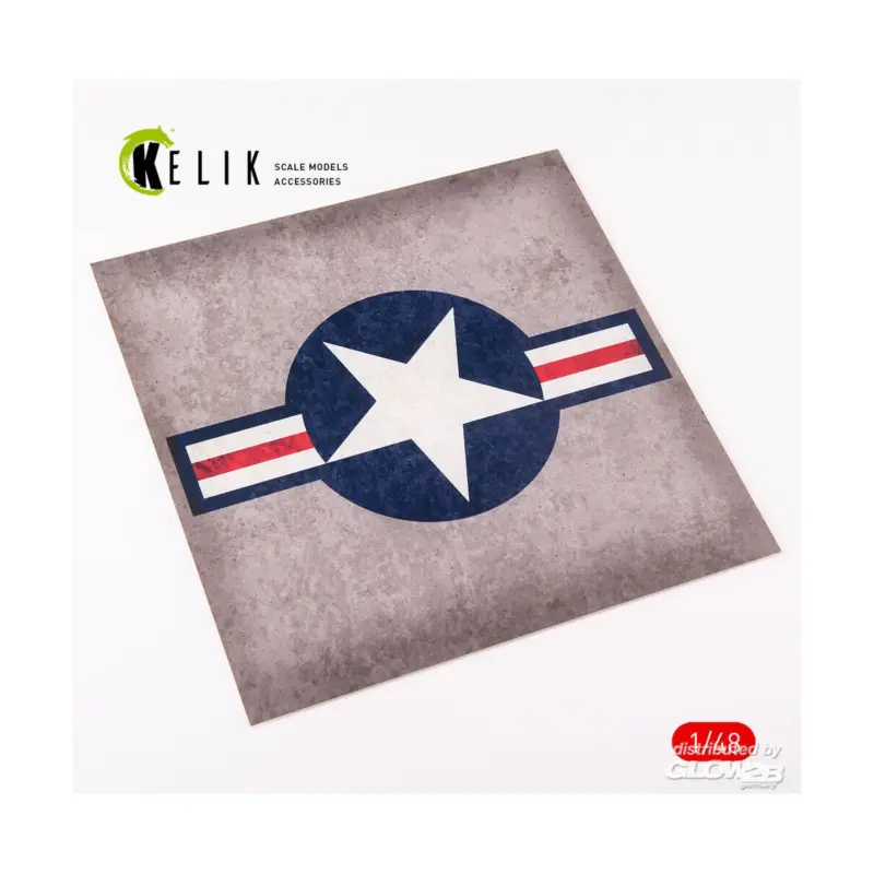 US Roundel - Acrylic 3 mm (240 x 240 mm) (190g) (1/72 - 1/48) Dagaanbieding