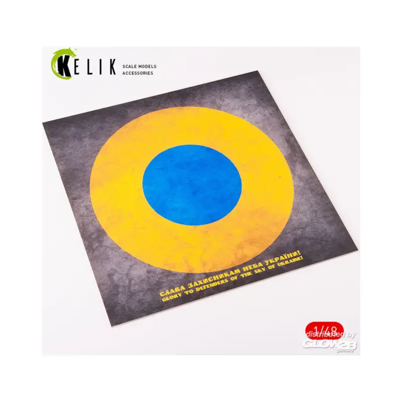 Ukraine Roundel Glory to Defenders - Acrylic 3 mm (240 x 240 mm) (190g) (1/72 - 1/48) Aanbieding