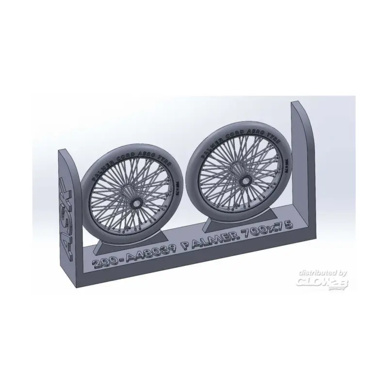 Flitsaanbieding Palmer 700 x 85 wheels, UK WWI, for Sopwith Camel, Sopwith Pup, Sopwitch Snipe