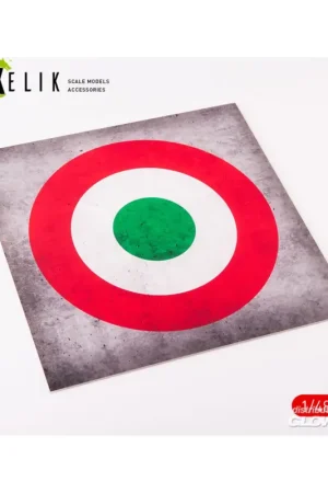 Italy Roundel - Acrylic 3 mm (240 x 240 mm) (190g) (1/72 - 1/48) Gratis Retour