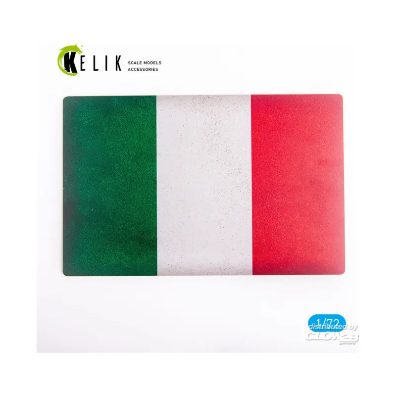 Italy Flag - Base - Acrylic 3 mm (280 x 180 mm) (170 g) Koop Online